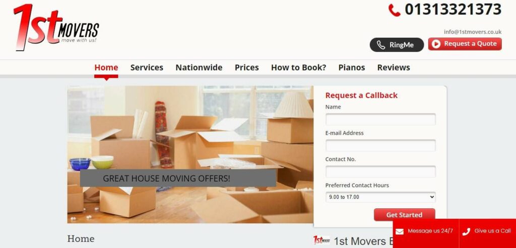 1st Movers Edinburgh's Homepage