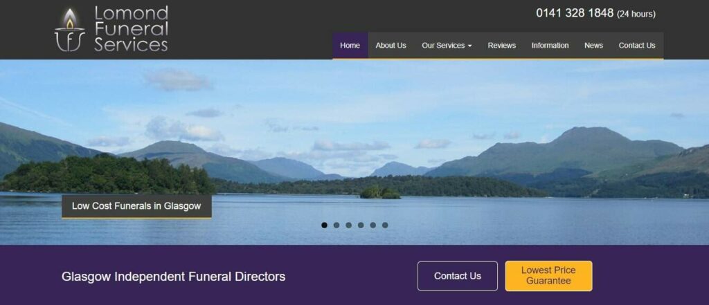 Lomond Funeral Services' Homepage