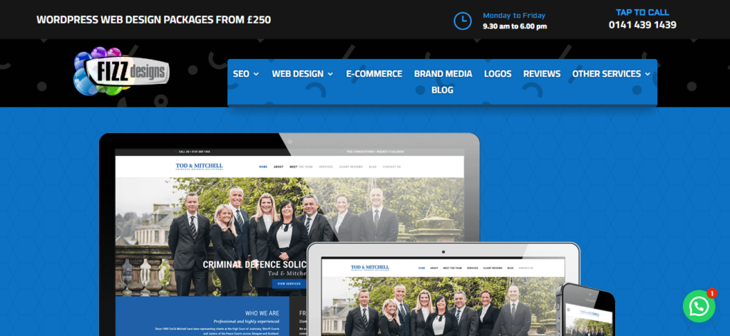 FIZZ Designs & SEO Homepage