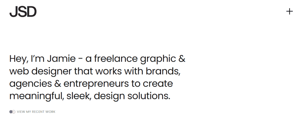Jamie Stewart Design Homepage