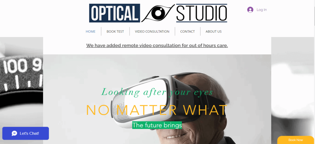Optical Studio Homepage