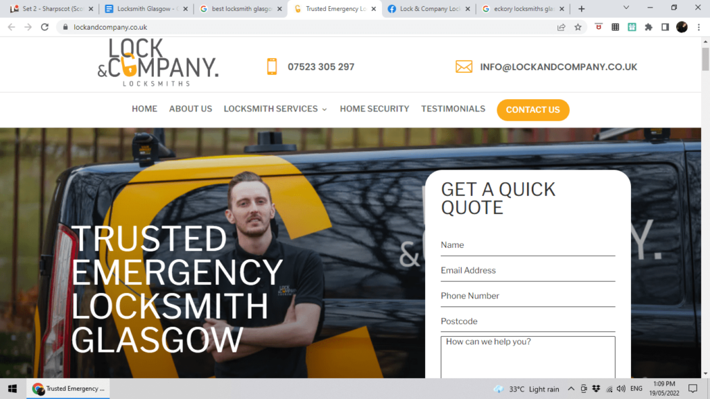 Lock & Company Locksmiths Homepage