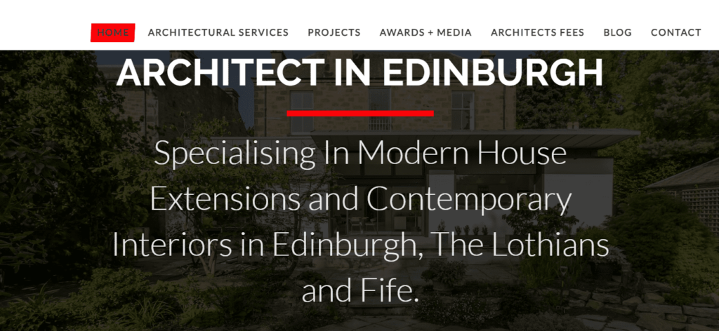 Capital A Architecture Homepage