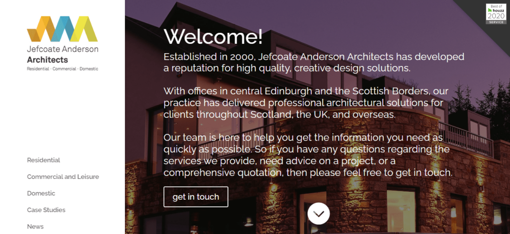 Jefcoate Anderson Architects Homepage