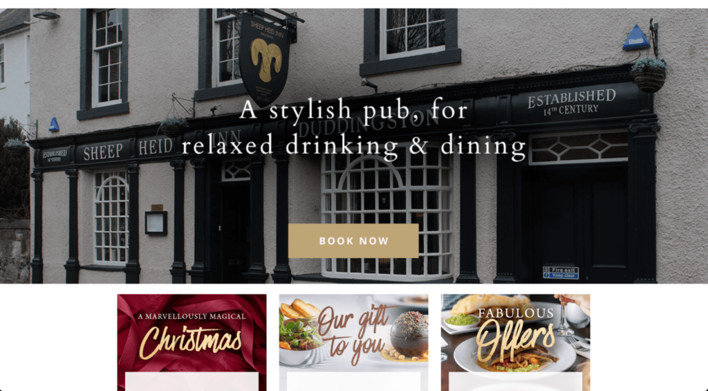 Sheep Heid Inn Homepage