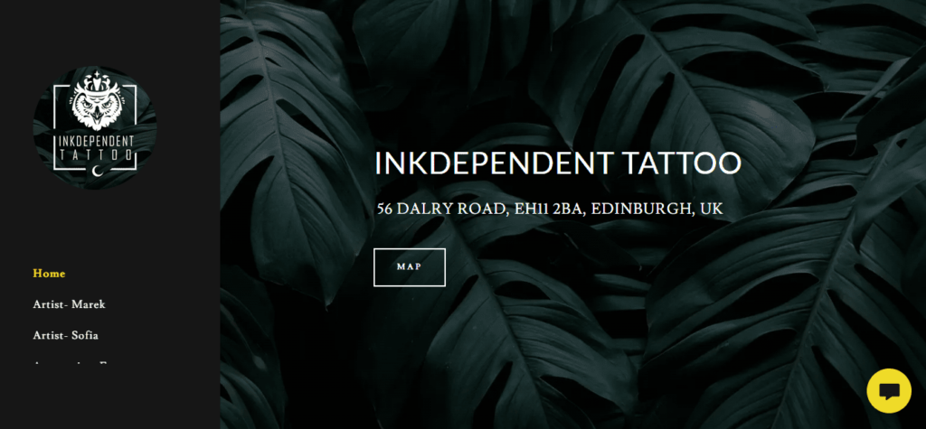 Ink Dependent Tattoo Studio Homepage