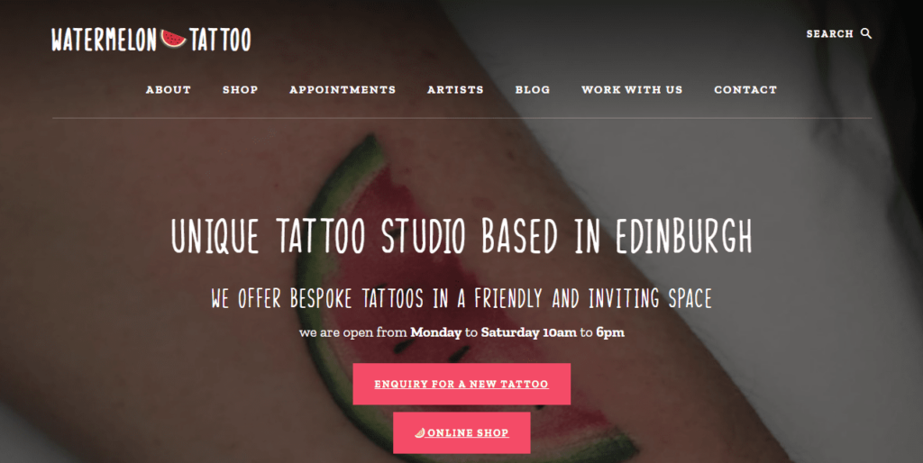 Watermelon Tattoo Homepage