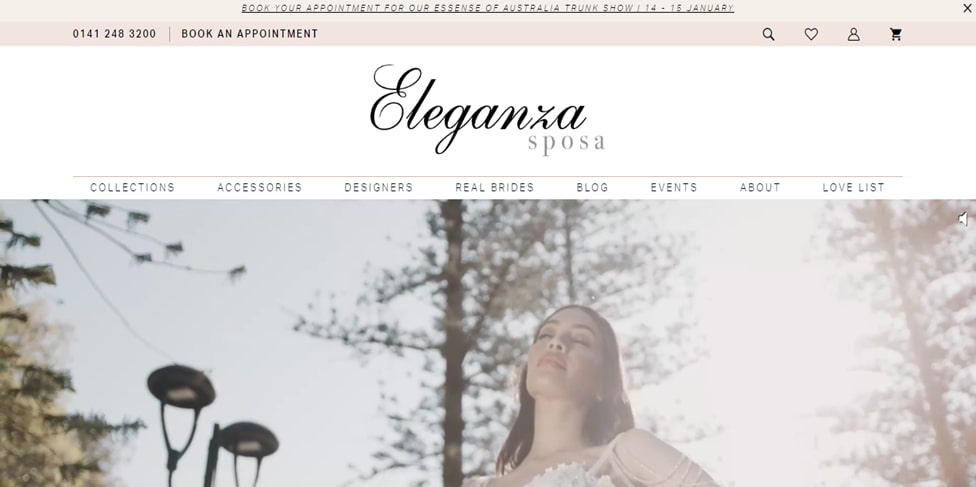 Eleganza Sposa Homepage