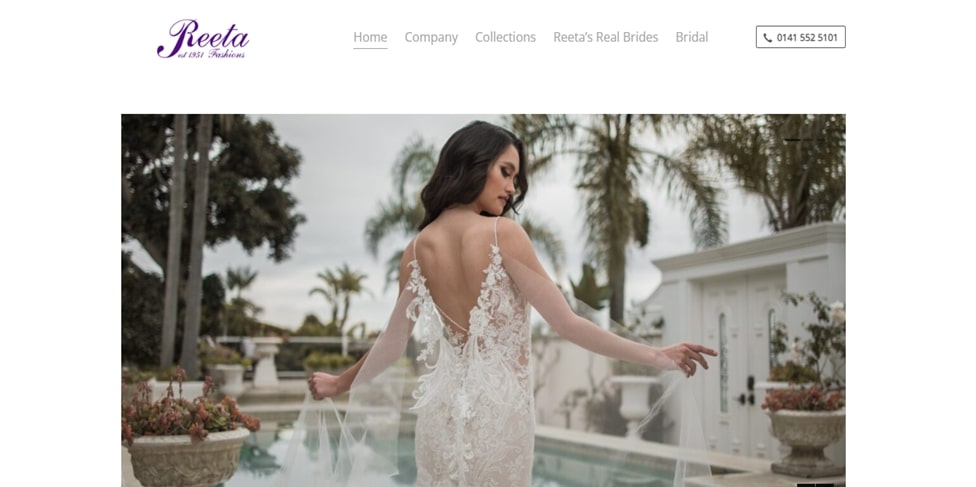 Reeta Fashions Homepage