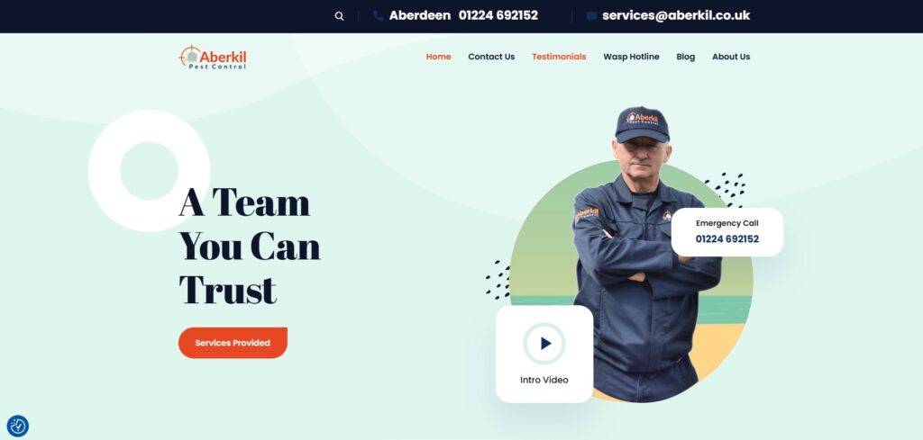 Aberkil Pest Control's Homepage