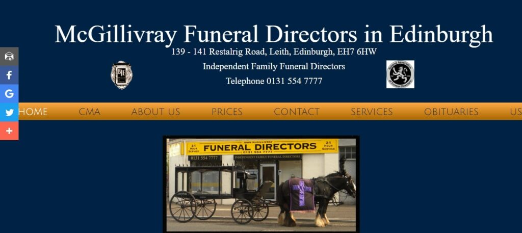 McGillivray Funeral Directors' Homepage