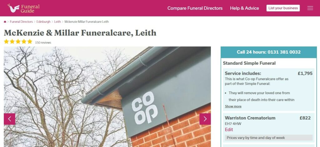 McKenzie & Millar Funeralcare's Homepage