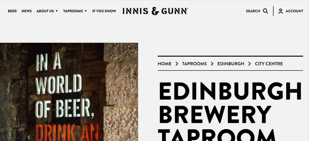 Innis & Gunn's Homepage