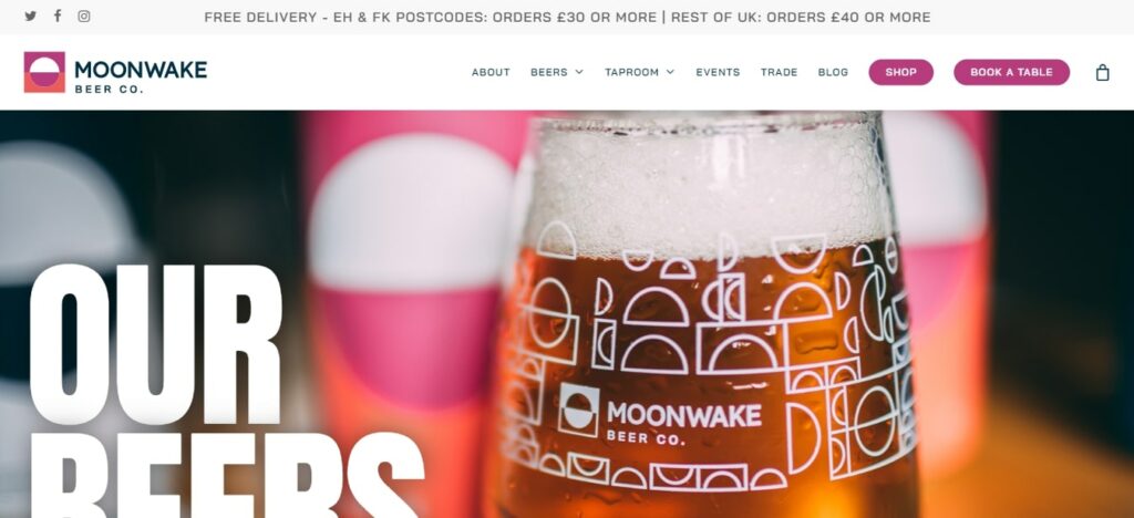 Moonwake Beer Co. Homepage