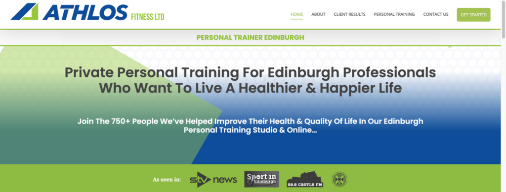 athlos fitness homepage
